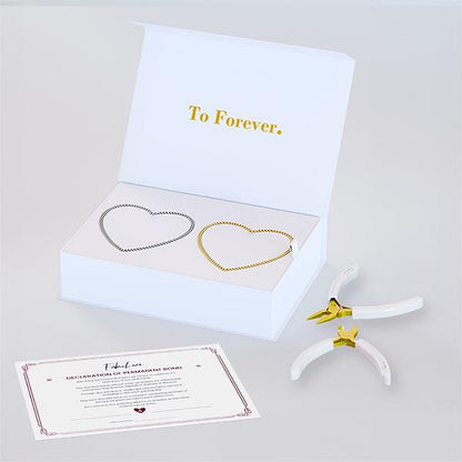 Fabulove Permanent Couple'S Bracelet Kit - DIY Forever Bracelets for Couples - Stainless Steel Infinity Jewelry - Romantic Date Night Activity - Promise Ring Alternative - Long Distance Relationship Gift